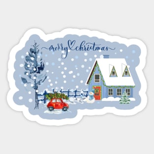 Winter Wonderland: Merry Christmas Sticker